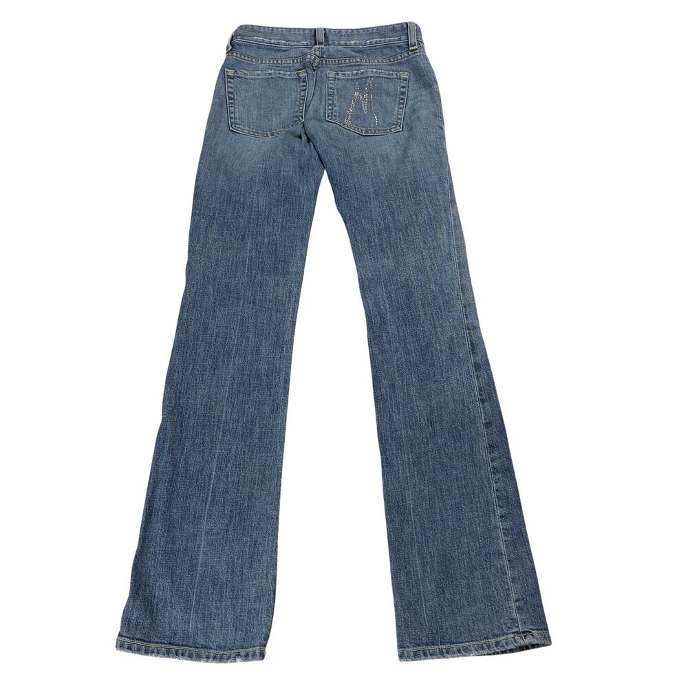 Vintage Marciano Jeans Womens 24 Bootcut Denim Embellished Low Rise USA